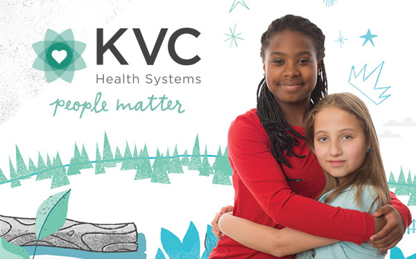 Example of KVC Health Systems branding